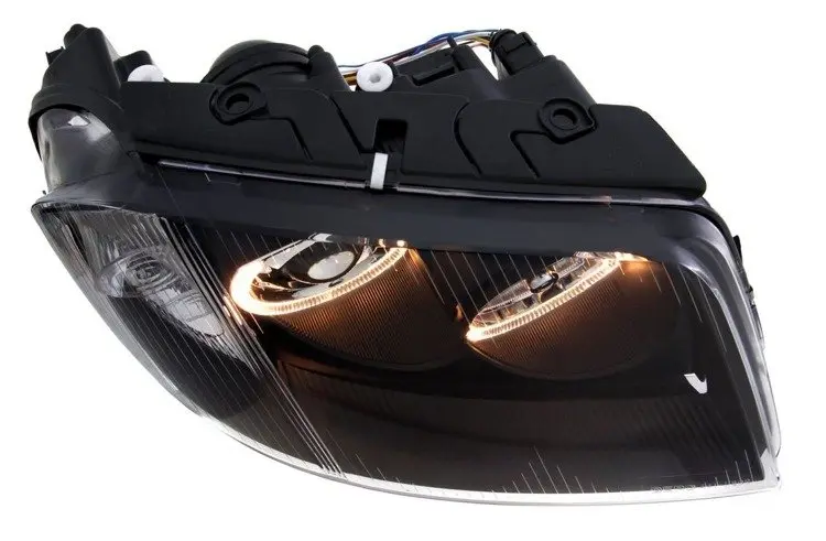 Frontlykter VW PASSAT (3BG B5) 2000-2005 ANGEL EYES BLACK – bilde 4