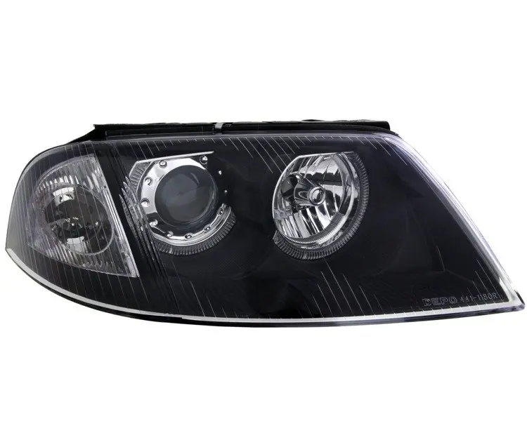 Frontlykter VW PASSAT (3BG B5) 2000-2005 ANGEL EYES BLACK – bilde 5
