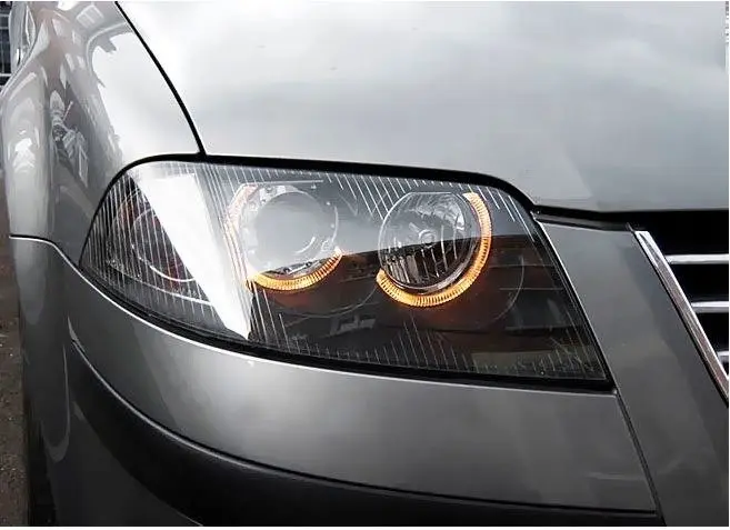 Frontlykter VW PASSAT (3BG B5) 2000-2005 ANGEL EYES BLACK – bilde 7