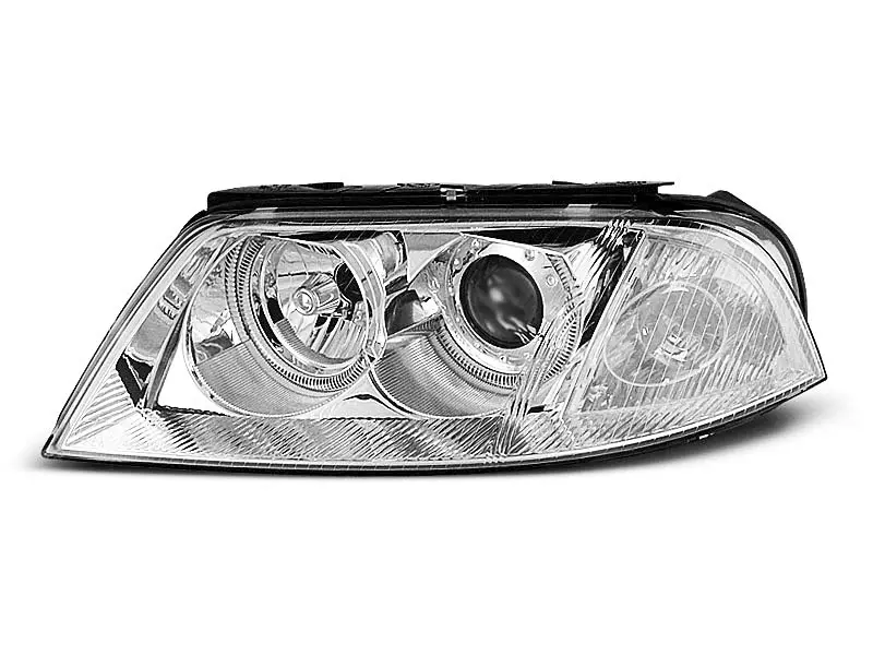 Frontlykter VW PASSAT (3BG B5) 2000-2005 ANGEL EYES CHROME – bilde 6