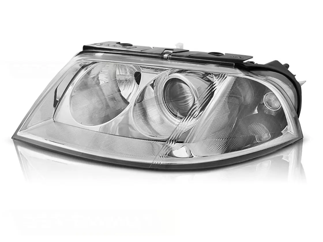Frontlykter VW PASSAT (3BG B5) 2000-2005 CHROME LEFT SIDE TYC