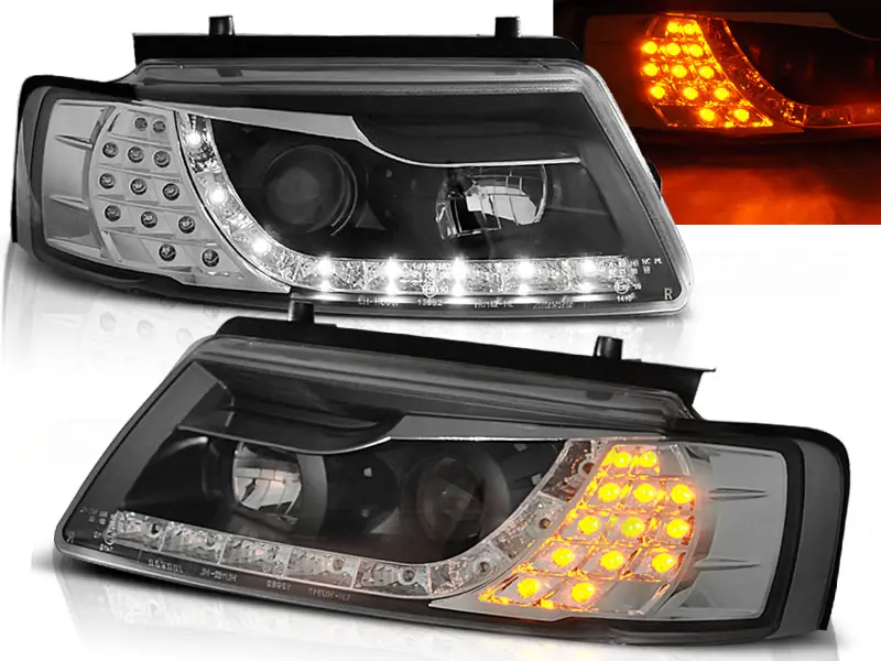 Frontlykter VW PASSAT (B5) 1996-2000 DAYLIGHT BLACK