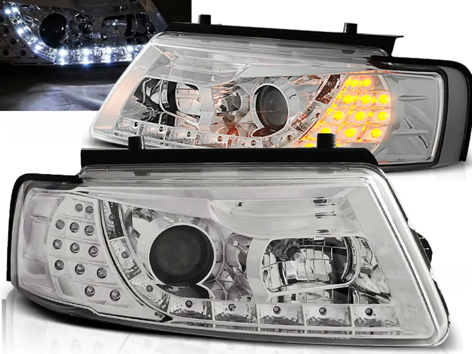 Frontlykter VW PASSAT (B5) 1996-2000 DAYLIGHT CHROME