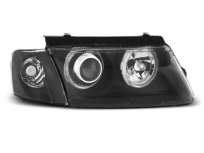 Frontlykter VW PASSAT (B5 3B) 1996-2000 ANGEL EYES BLACK – bilde 6