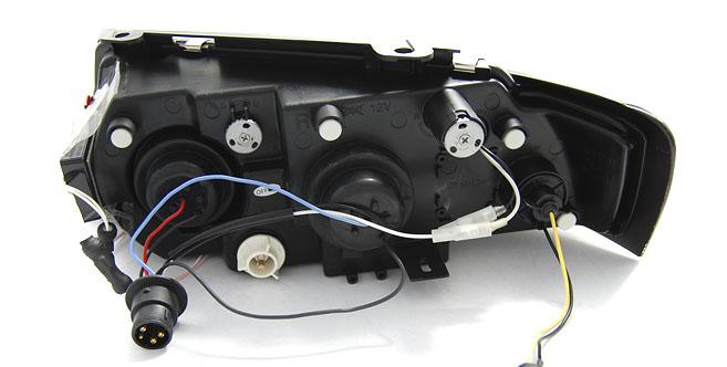 Frontlykter VW PASSAT (B5 3B) 1996-2000 ANGEL EYES CCFL BLACK – bilde 5