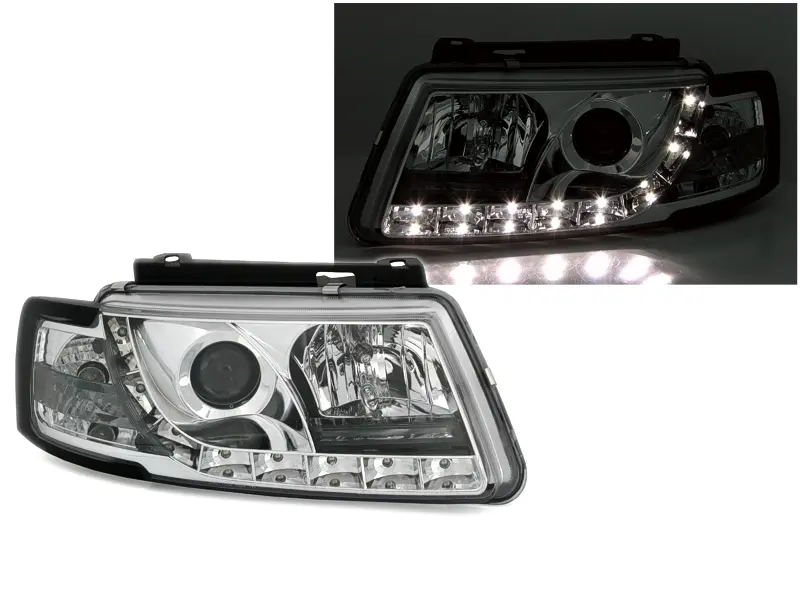 Frontlykter VW PASSAT (B5 3B) 1996-2000 DAYLIGHT CHROME