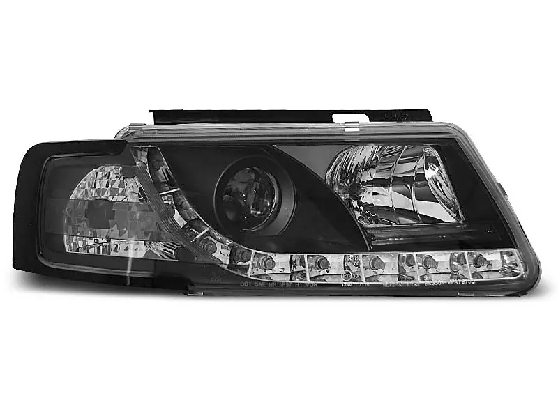 Frontlykter VW PASSAT (B5 3B) 1996-2000 TRUE DRL BLACK – bilde 2