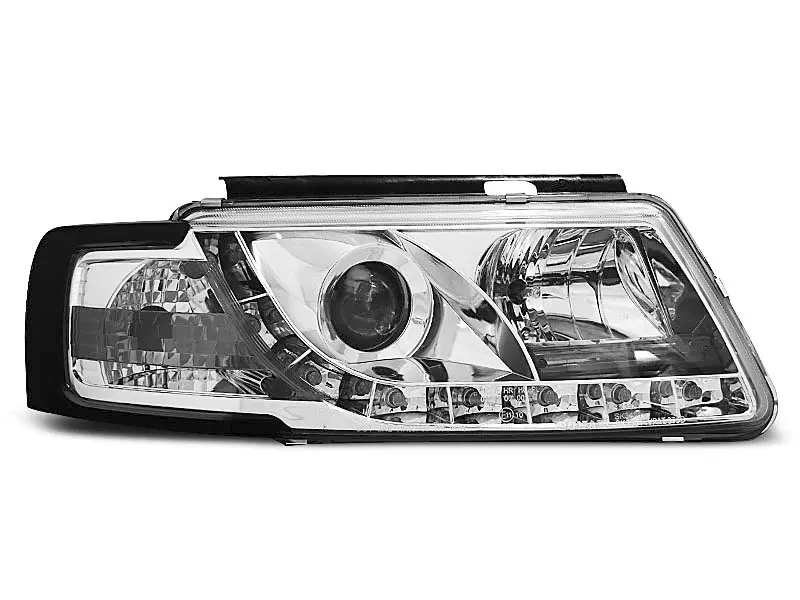 Frontlykter VW PASSAT (B5 3B) 1996-2000 TRUE DRL CHROME – bilde 2