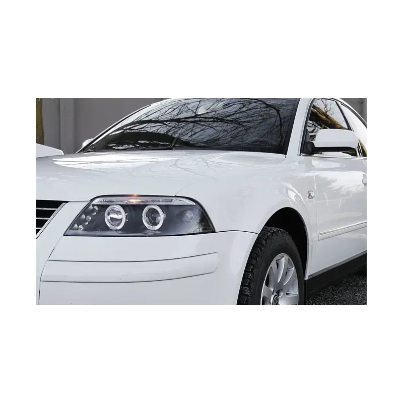 Frontlykter VW PASSAT (B5 3BG) 2000-2005 ANGEL EYES BLACK – bilde 4