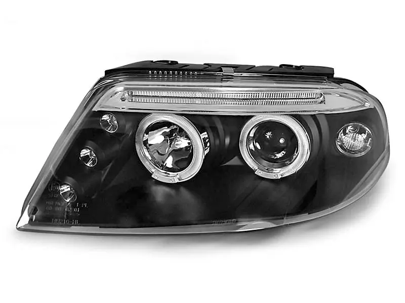 Frontlykter VW PASSAT (B5 3BG) 2000-2005 ANGEL EYES BLACK – bilde 6