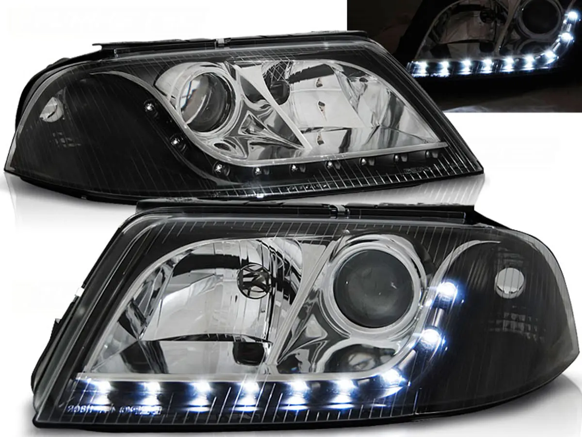 Frontlykter VW PASSAT (B5 3BG) 2000-2005 DAYLIGHT BLACK