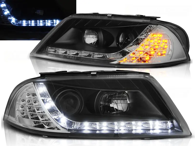 Frontlykter VW PASSAT (B5 3BG) 2000-2005 DAYLIGHT BLACK