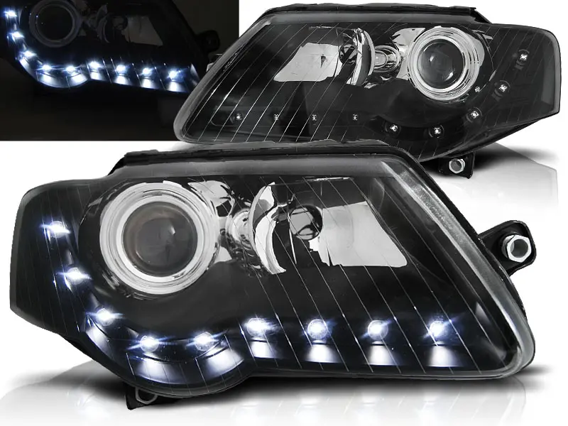 Frontlykter VW PASSAT (B6 3C) 2005-2010 DAYLIGHT BLACK
