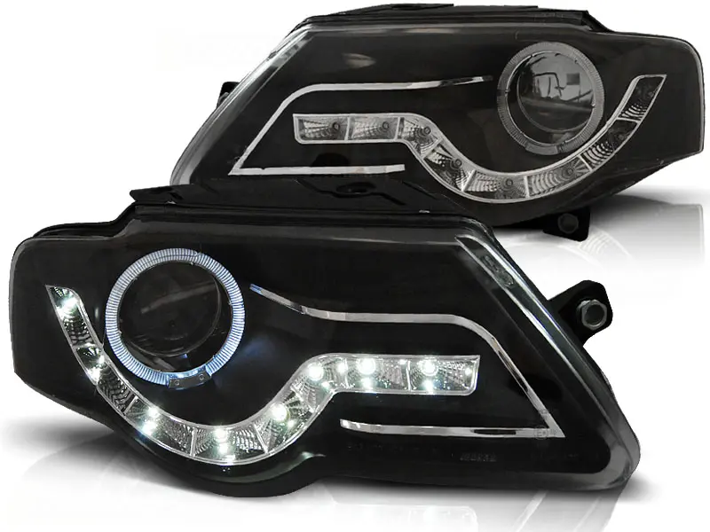 Frontlykter VW PASSAT (B6 3C) 2005-2010 DAYLIGHT BLACK – bilde 2