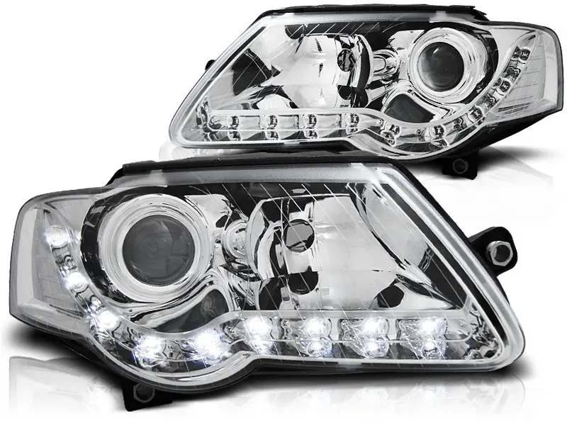 Frontlykter VW PASSAT (B6 3C) 2005-2010 DAYLIGHT CHROME – bilde 2
