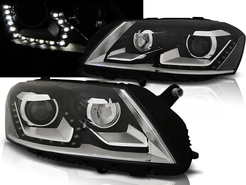 Frontlykter VW PASSAT (B7) 2010-2014 DAYLIGHT BLACK – bilde 2