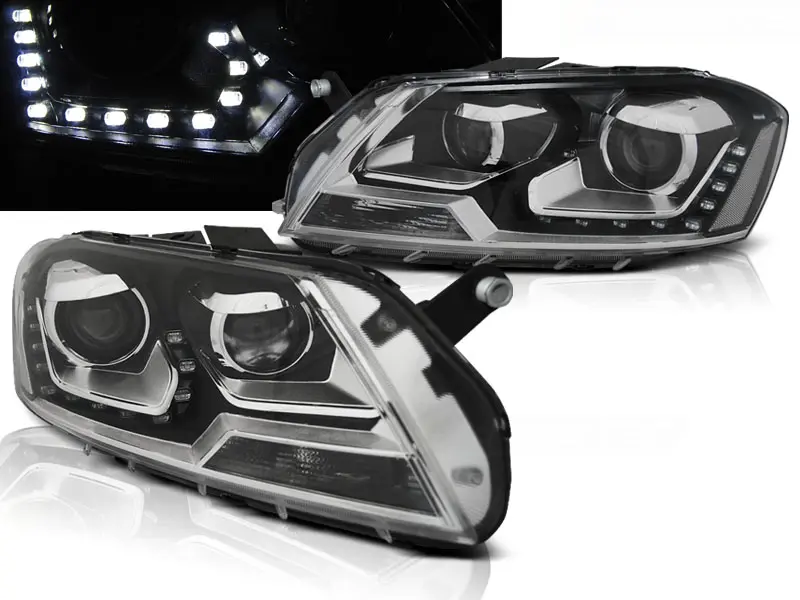 Frontlykter VW Passat B7 2010 - 2014 │ DAYLIGHT BLACK – bilde 2