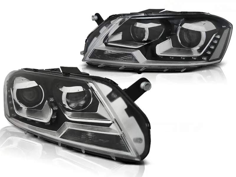Frontlykter VW Passat B7 2010 - 2014 │ DAYLIGHT BLACK – bilde 4