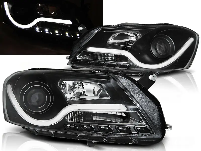 Frontlykter VW Passat B7 2010 - 2014 │ TUBE LIGHT BLACK