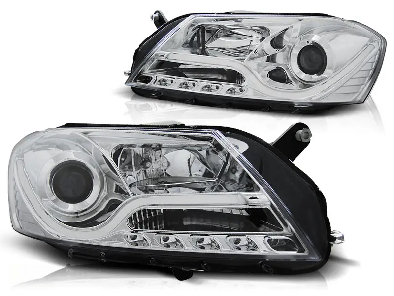 Frontlykter VW Passat B7 Sedan 2010 - 2014 │ TUBE LIGHT CHROME – bilde 2