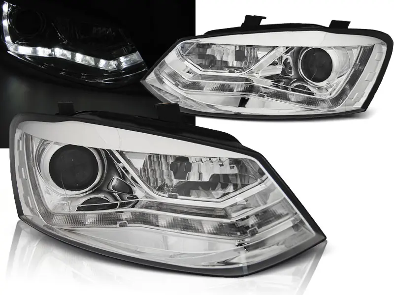 Frontlykter VW POLO (6R) 2009-2014 DAYLIGHT CHROME – bilde 2