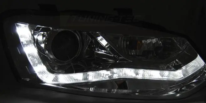 Frontlykter VW POLO (6R) 2009-2014 DAYLIGHT CHROME – bilde 4