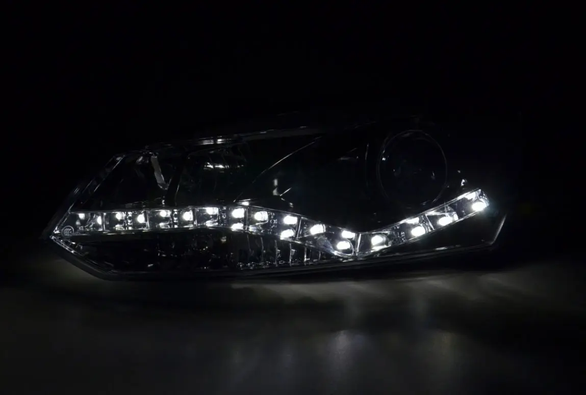 Frontlykter VW POLO (6R) 2009-2014 TRUE DRL BLACK – bilde 3