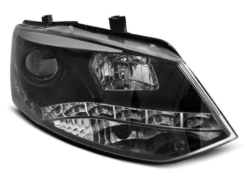 Frontlykter VW POLO (6R) 2009-2014 TRUE DRL BLACK – bilde 7