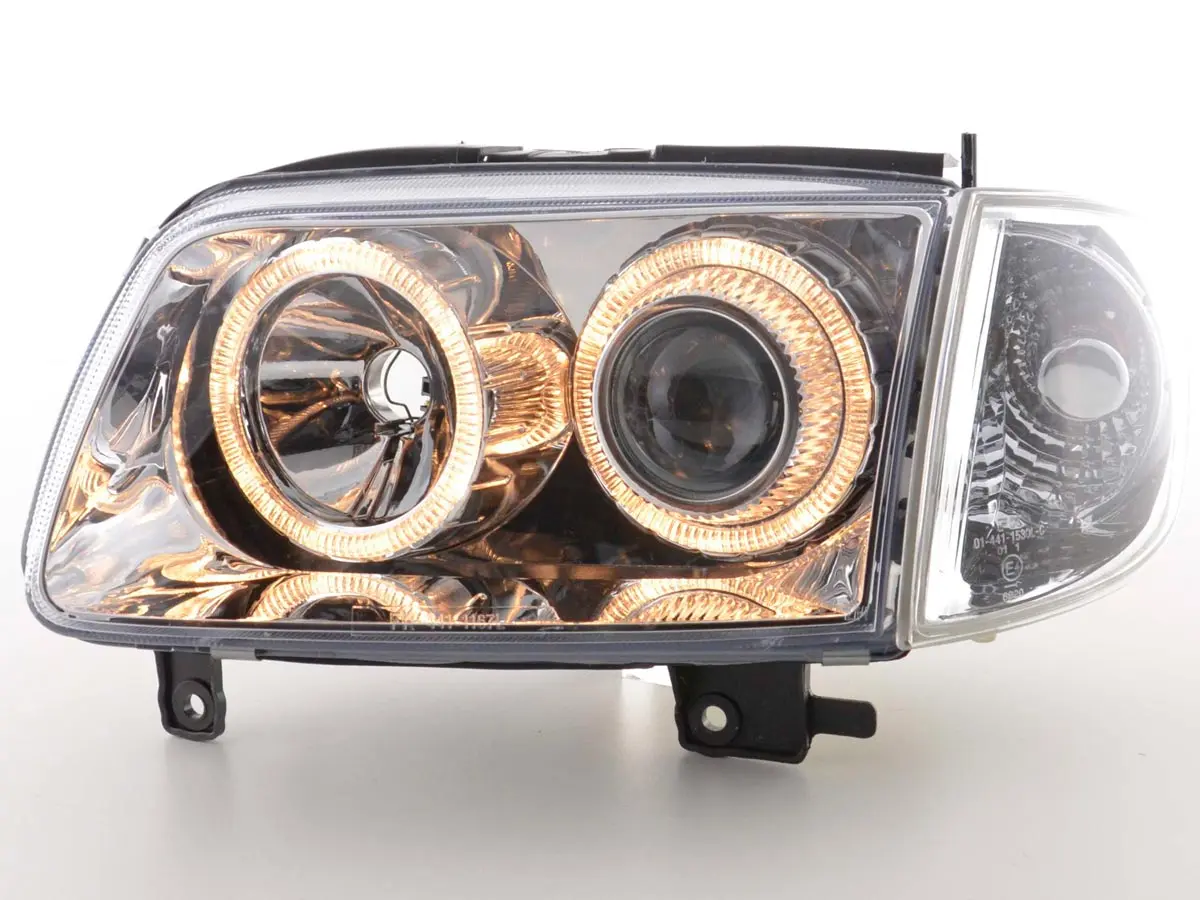 Frontlykter VW Polo III Facelift 1999 - 2001 │ ANGEL EYES CHROME – bilde 2