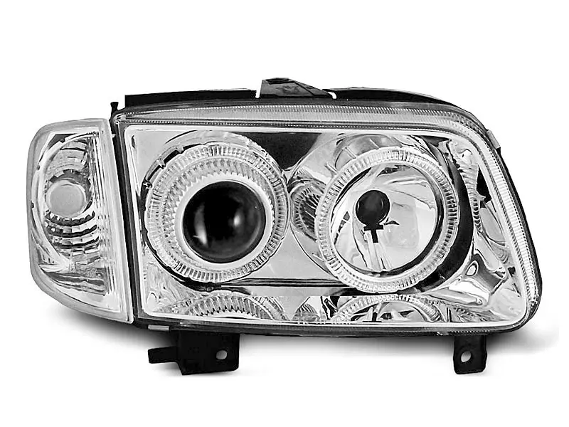 Frontlykter VW Polo III Facelift 1999 - 2001 │ ANGEL EYES CHROME – bilde 4
