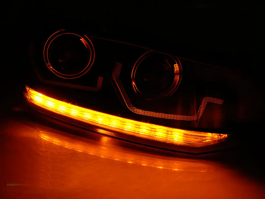 Frontlykter VW POLO VI (2G) 2017~ SEQ LED BLACK – bilde 2