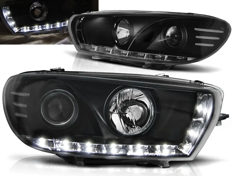 Frontlykter VW SCIROCCO 2008-2014 DAYLIGHT BLACK – bilde 2