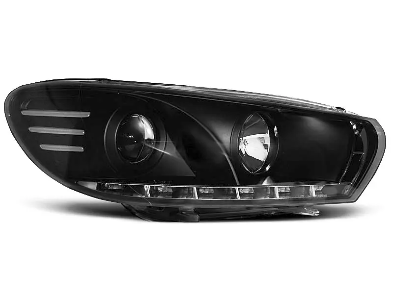 Frontlykter VW SCIROCCO 2008-2014 DAYLIGHT BLACK – bilde 6