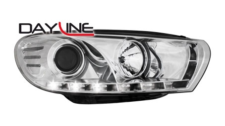 Frontlykter VW SCIROCCO 2008-2014 DAYLIGHT CHROME – bilde 2