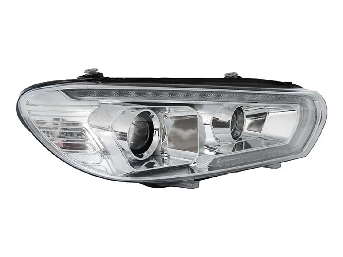 Frontlykter VW SCIROCCO 2008-2014 TUBE SEQ LED CHROME – bilde 4