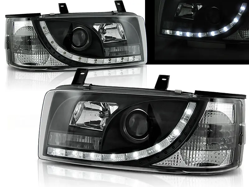 Frontlykter VW T4 1990 - 2003 | DAYLIGHT BLACK