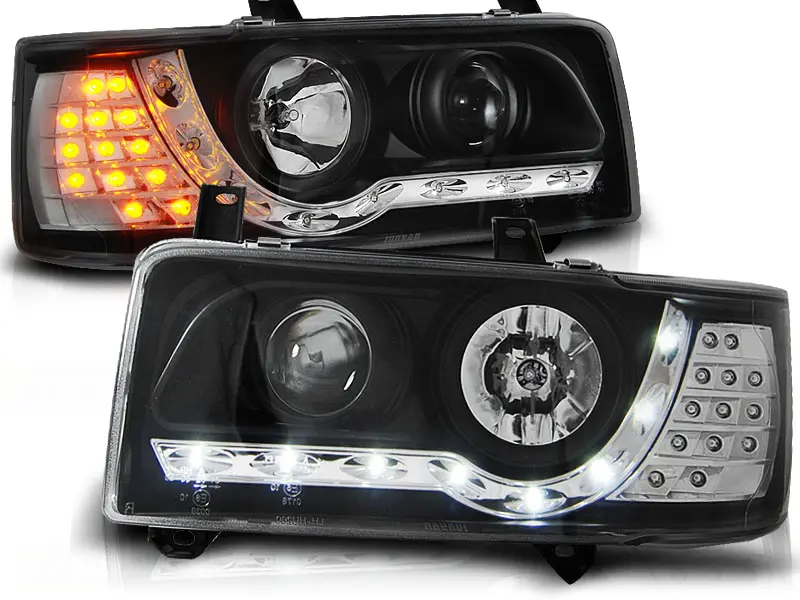 Frontlykter VW T4 1990 - 2003 | DAYLIGHT BLACK