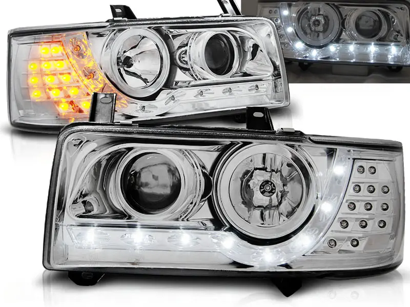 Frontlykter VW T4 1990 - 2003 | DAYLIGHT CHROME