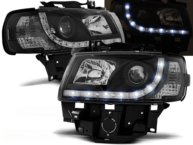Frontlykter VW T4 1996 - 2003 | DAYLIGHT BLACK