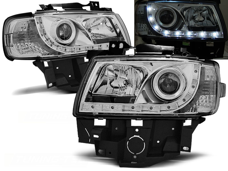 Frontlykter VW T4 1996 - 2003 | DAYLIGHT CHROME