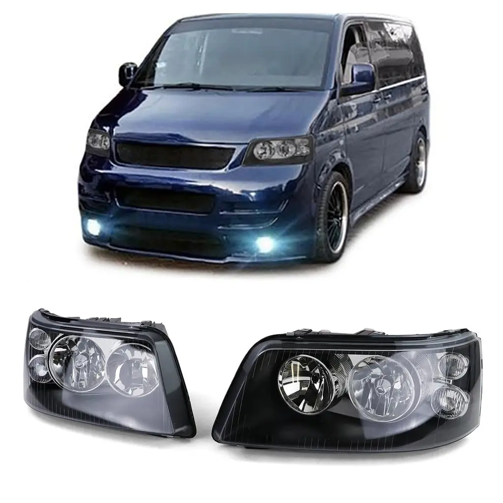 Frontlykter VW T5 2003 - 2009 | BLACK