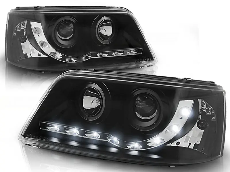 Frontlykter VW T5 2003 - 2009 | DAYLIGHT BLACK