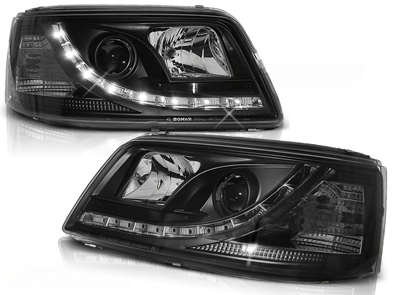 Frontlykter VW T5 2003 - 2009 | DAYLIGHT BLACK