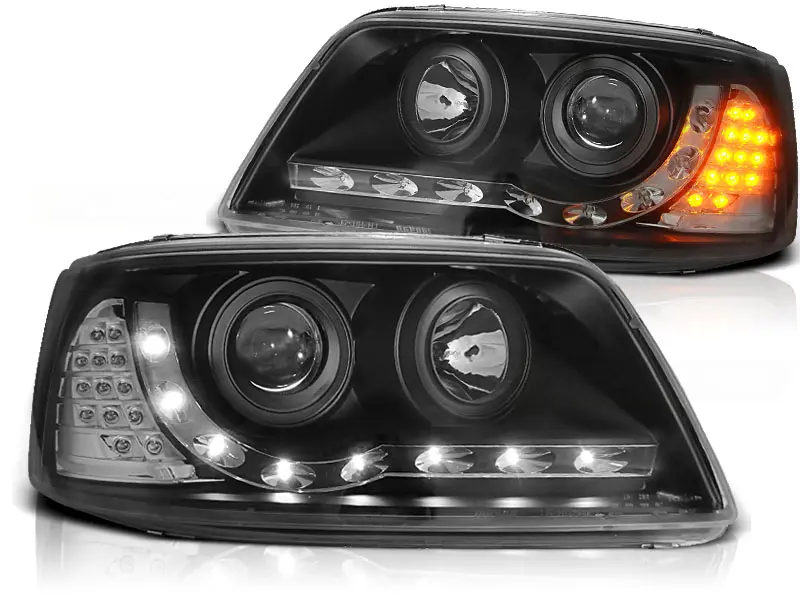 Frontlykter VW T5 2003 - 2009 | DAYLIGHT BLACK – bilde 2