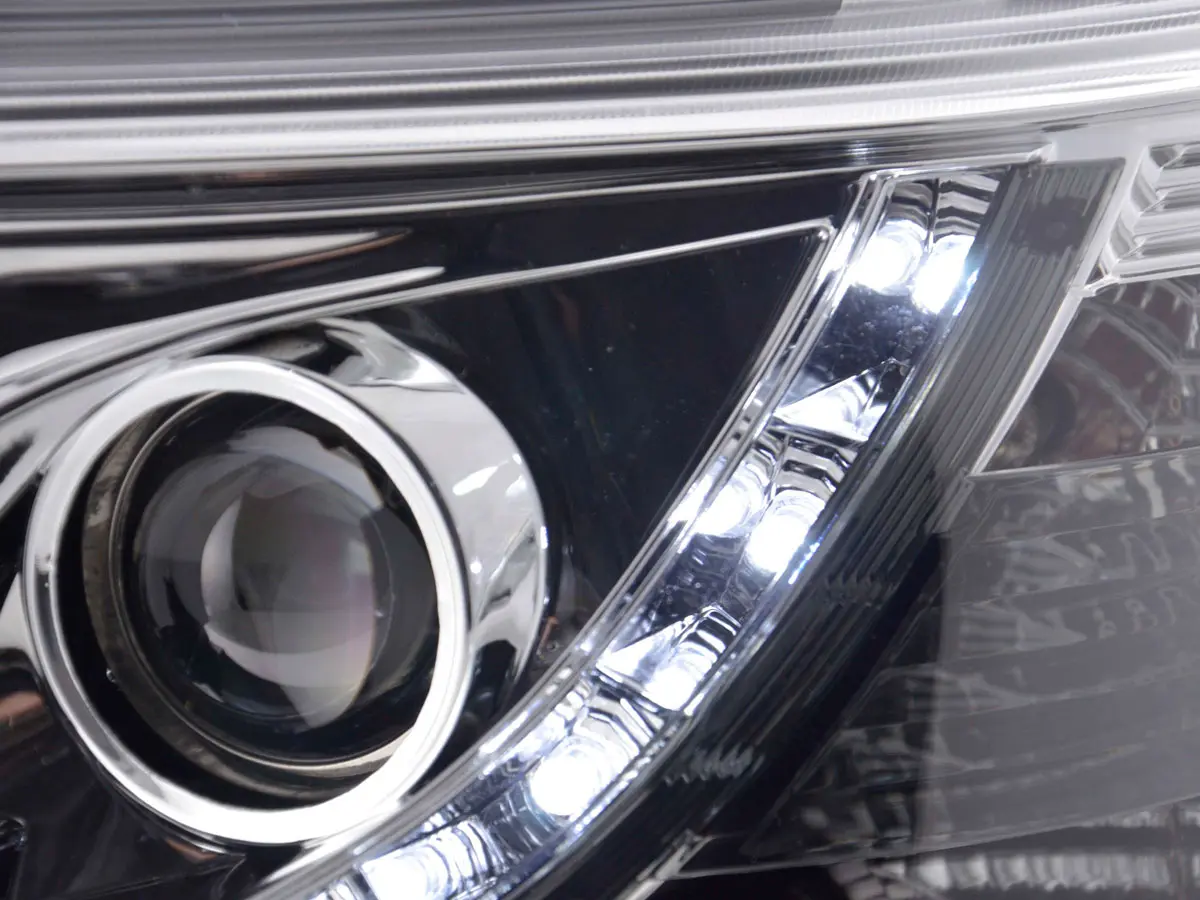 Frontlykter VW T5 2003-2009 TRUE DRL CHROME – bilde 5