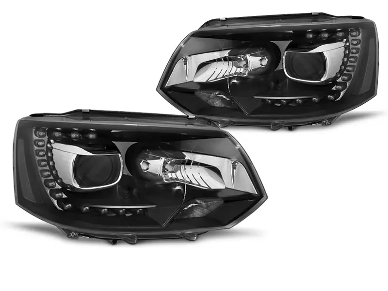 Frontlykter VW T5 2009 - 2015 | TRUE DRL BLACK – bilde 8