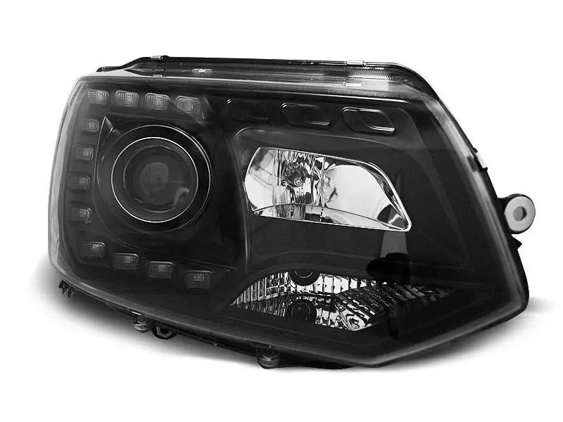 Frontlykter VW T5 2009 - 2015 | TRUE DRL BLACK – bilde 6