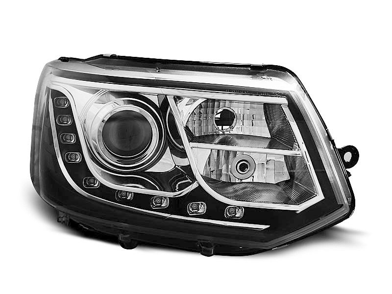 Frontlykter VW T5 2009 - 2015 | TRUE DRL CHROME – bilde 5