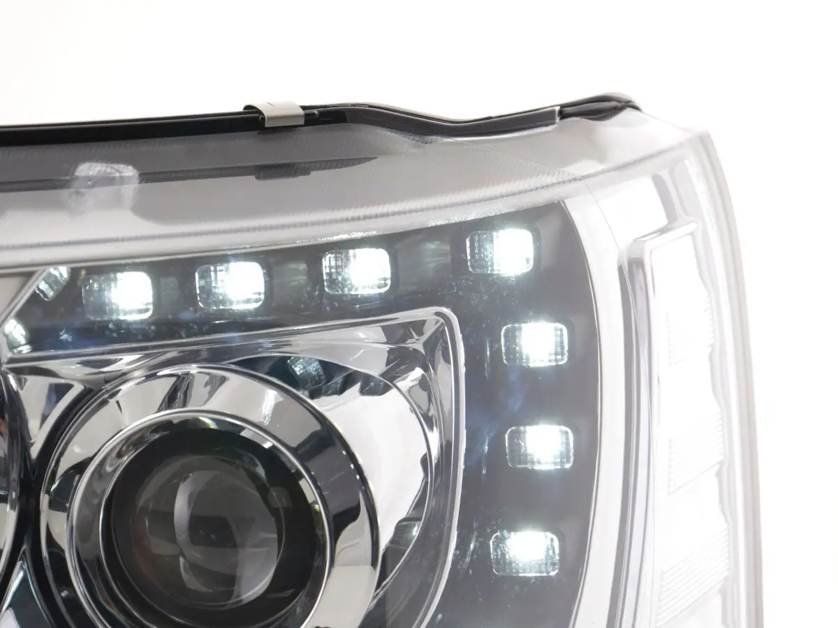 Frontlykter VW T5 2009 - 2015 | TRUE DRL CHROME – bilde 4