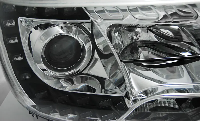 Frontlykter VW T5 2009 - 2015 | TRUE DRL CHROME – bilde 6